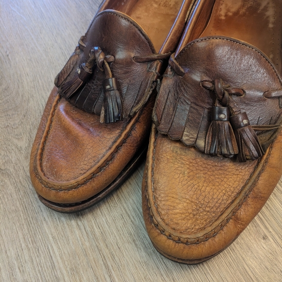 Allen Edmonds Nashua Brown Leather Tassel Loafers. Size 10 main image 6